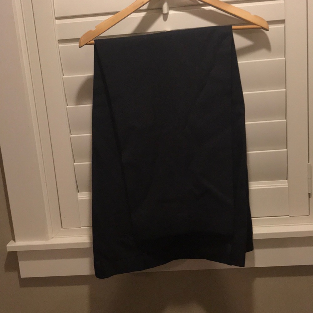 Men’s black wool dress pants